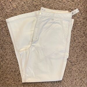 Aritzia TNA Greenwhich Pant in Color White size 14‎ Regular Length